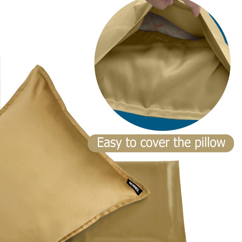 NEWMEIL Copper Pillowcase with 100% Copper Oxide Fiber, Prevents Crow's Feet, Forehead Wrinkles, Fine Lines & Hair Smooth, Silk Like Soft Pillow Cover for Mum Daughter Girlfriend (18.5 in Ã— 27.5 in) (1 pcs) - Image 3